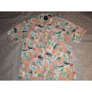 Caribbean Joe Men’s Large floral short sleeve button down